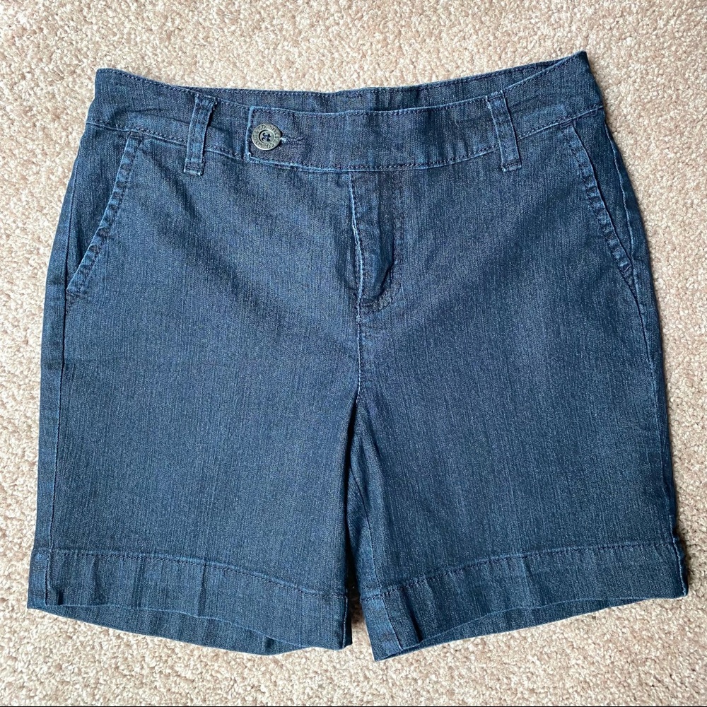 Style & Co Dark Wash Jean Shorts Size 4P